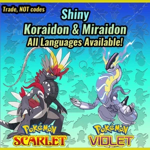 ✨ Shiny Miraidon Koraidon 🟣Event Paldea 🟣 All Languages ❤️ NOT CODES 💜 - Picture 1 of 62