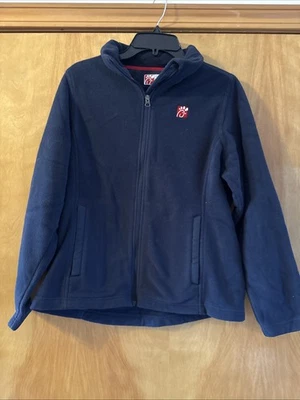 Chick-Fil-A Jacket Adult Large Navy Fleece Full-Zip Oobe Team Style Employee - Image 1 of 4