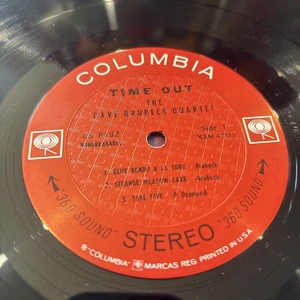 DAVE BRUBECK QUARTET Time Out COLUMBIA CS 8192 RARE TEXTURED LABEL RAISED RELIEF - Picture 1 of 7
