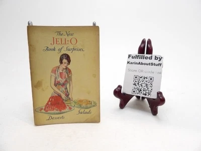 The New Jell-O Book Of Surprises Postres Ensaladas 1930 De Colección Libro de Cocina Publicidad  Foto 1 de 3
