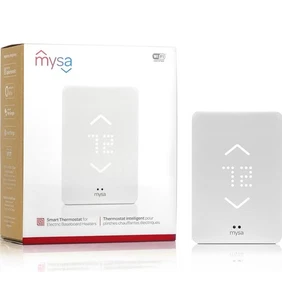 New Mysa Smart Thermostat V2 Wifi White For Electric Baseboard Heaters - Picture 1 of 14