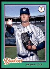 2022 Archives Base Green #140 Gerrit Cole /125 - New York Yankees