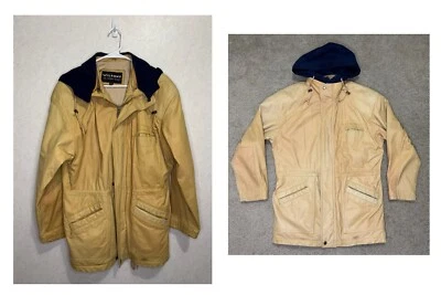 Chaqueta con Capucha WILSONS CUERO Para Hombres Suave Marrón Forrada Tareas de Granero PEQUEÑA Exterior Foto 1 de 4