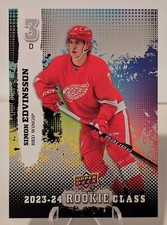 2023-24 Upper Deck Series 1 Rookie Class Simon Edvinsson Red Wings #CC-9