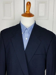 John Alexander Mens Blue Blazer Sport Coat Suit Jacket 44L - Picture 1 of 12