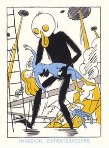 STANISLAS LE XXIe SIÈCLE INVASION EXTRATERRESTRE TIRAGE EN SÉRIGRAPHIE 2001 - Picture 1 of 1