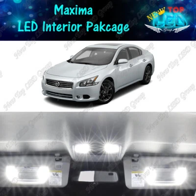 CANBUS White LED Lights Interior Package Kit for 2009 - 2013 2014 Nissan Maxima - Image 1 of 4
