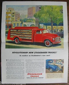 Arlington, Ma. - 1949 Arlington Automoblie Corp. Studebaker Trucks Poster/Mailer - Picture 1 of 3