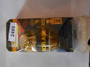 NEW Schlage Dead Bolt Lock BR262 V4 505 605 Bright Brass - Picture 1 of 3