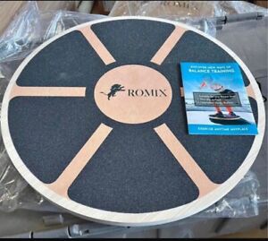 Romix Wooden Balance Board Wobble Board Training Physio 42cm Non-slip