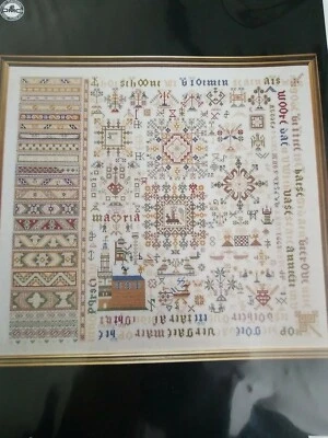 Permin Sampler 1663 Cross Stitch Chart Gorgeous large #158406 Denmark Free Ship - Image 1 of 3