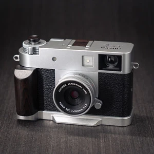 Wood Wooden Hand Grip L Plate Alloy Baseplate for Fuji film X-half Camera Holder - Picture 1 of 69