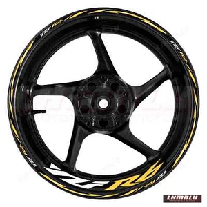 For YAMAHA YZF R6 Motorcycle Waterproof Decal Wheel Reflective RIM Stickers #118 - Imagen 1 de 24