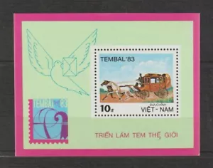 Estampillas de Vietnam 1983, hoja de recuerdo TEMPAL ""83" Scott # 1298 montada sin montar o nunca montada - Imagen 1 de 1