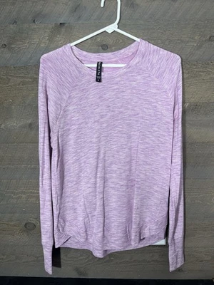 Pullover Athleta púrpura manga larga talla pequeña Foto 1 de 4