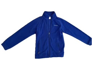 Columbia Fleece Zip Up Blue Youth Size M 10/12 - Picture 1 of 3