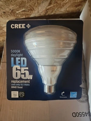 Cree LED 5000k 65w BR40 Flood Light Bulb - Image 1 of 2