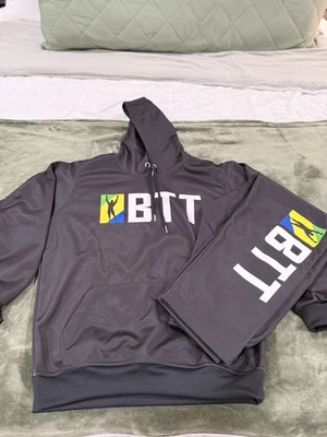 Conjunto de sudadera con capucha y pantalón deportivo Brazilian Top Team (BTT) Jiu Jitsu negro mediano para hombre Foto 1 de 4
