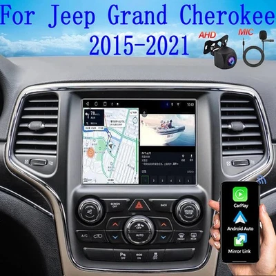 Radio estéreo para automóvil GPS Carplay para Jeep Grand Cherokee 2015-2021 8,4"" Android 14 Foto 1 de 4