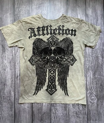 Camiseta de hombre Affliction vintage rara talla M Foto 1 de 4