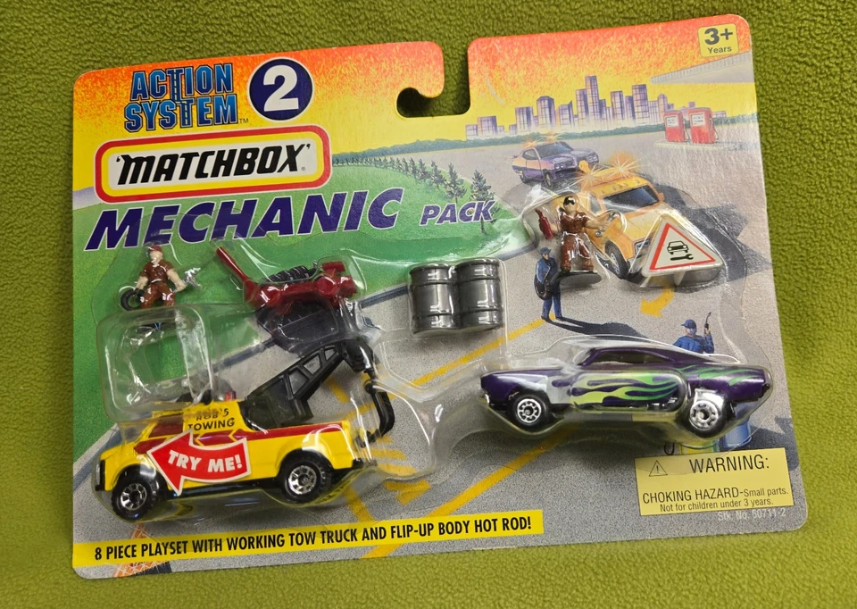 1997 matchbox action system #5 safari pack truck / jeep