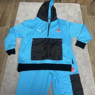 Conjunto de chándal PUMA Porsche Targa para hombre XL azul negro media cremallera anorak joggers Foto 1 de 4