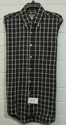 Mens BARRY BRICKEN SHIRT Size L PLAID&CHECK button front 100% Cotton Long Sleeve - Image 1 of 4