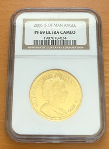 Isle of Man 2006 Gold 1 oz 1 Angel NGC PF69UC - Picture 1 of 2