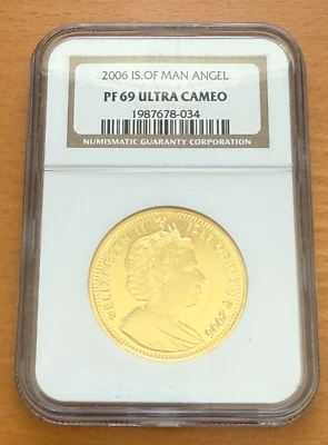 Isle of Man 2006 Gold 1 oz 1 Angel NGC PF69UC - Image 1 of 2