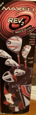 Maxfli Junior Golf Club REV2 Golfer 5 ways Set 10 Pieces Stand Carry Strap Light - Image 1 of 4