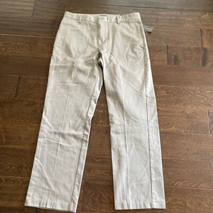 NEW Van Heusen Mens Size 34X32 Tan Pants Straight Fit Non-Iron Flex  BO21 - Picture 1 of 18