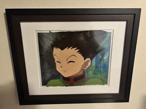 Hunter x Hunter Gon Cel w/ Original Background, Printed, Museum Quality Frame - Picture 1 of 2