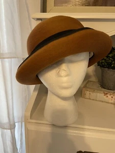 Vintage Mr. John Brown/Black Wool Hat - Picture 1 of 12