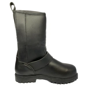 DIORA HAWK BLACK WATERPROOF MICROFIBRE HIPROA TOURING MOTORCYCLE BOOTS - Picture 1 of 4