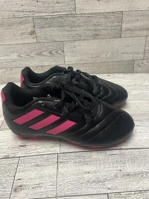 Adidas Goletto Boys Size 12K Soccer Cleats Black/Pink - Image 1 of 4
