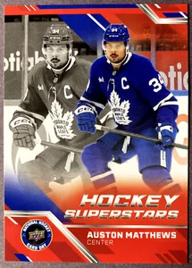 2024-25 UD NHCD Hockey Superstars #NHCD-11 Auston Matthews Toronto Maple Leafs - Picture 1 of 1