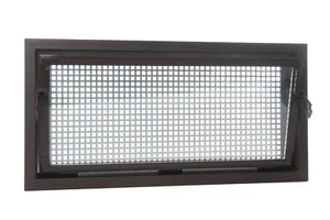 ACO 100x60 Nebenraumfenster Einfachglas Schutzgitter Kellerfenster Fenster braun - Bild 1 von 8