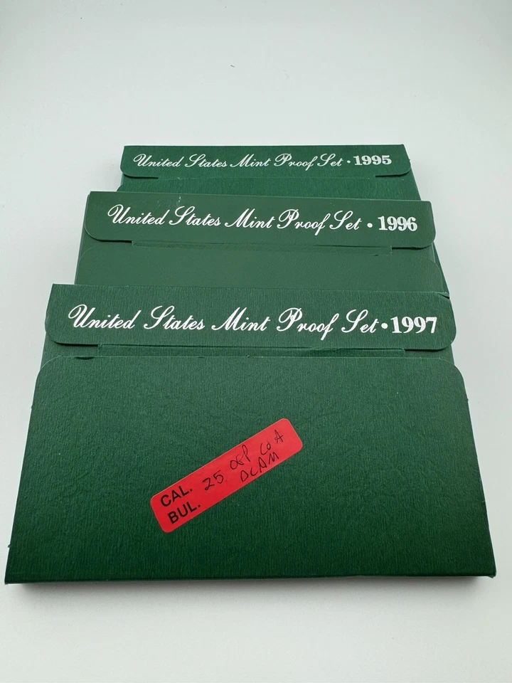 1995-1997 US Mint Proof Sets in OGP with COA Deep Cameo, exceptionally struck - Image 1 of 1