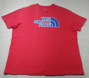 The North Face T Shirt Mens XXL 2XL Red USA Climbing Hiking Camping Short Sleeve - Picture 1 of 10