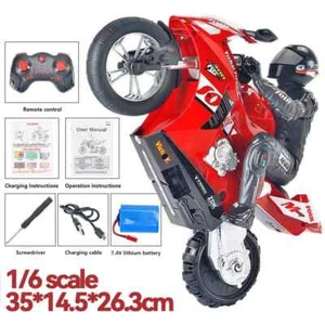 RC Motorcycles Toys for Boys 1/6 Electric Motor Cars High Speed 4CH Car Model - Imagen 1 de 26