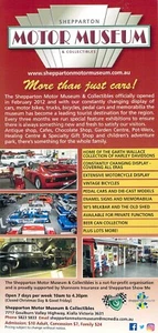 T2577 Australia V Shepparton Motor Museum Tourist Brochure - Picture 1 of 2