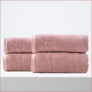 Renee Taylor Aireys 650 GSM Zero Twist 4 Pack Bath Sheet Towel Cherwood - Picture 1 of 4
