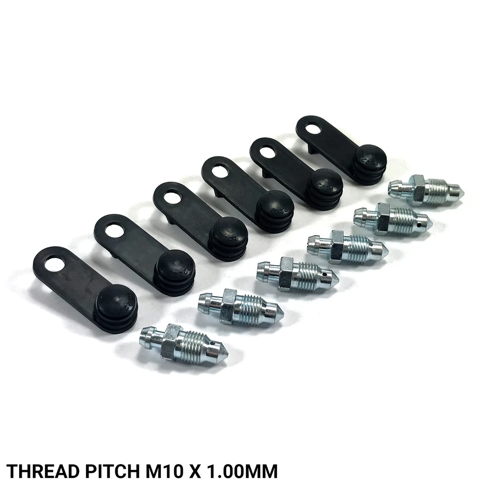 BRAKE CALIPER BLEED NIPPLES SCREWS FITS: RENAULT MEGANE RS 250 265 275 NIP1019A - Изображение 1 из 1