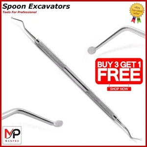 NEW DENTAL EXCAVATOR RESTORATIVE SPOON DOUBLE ENDED PREMIUM INSTRUMENTS - Picture 1 of 4