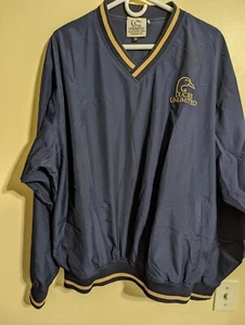 Ducks Unlimited Pullover Windbreaker Men's Golf Jacket, Blue, XL. - Picture 1 of 4