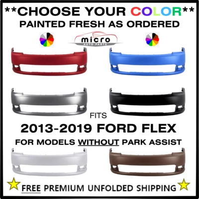 NEW FRONT BUMPER FOR 2013-2019 FORD FLEX PAINTED *CHOOSE YOUR COLOR* FO1000685 Foto 1 de 4