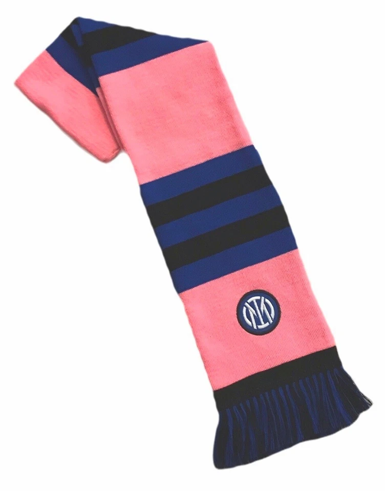 SCIARPA INTER UFFICIALE LOGO NUOVO DONNA in ACRILICO TUBOLARE ROSA RICAMATA 014 - Immagine 1 di 1