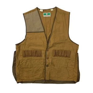 Vintage Game Winner Hunting Vest Mens L Large Shooting Bullet Sleeveless Cotton - Picture 1 of 15
