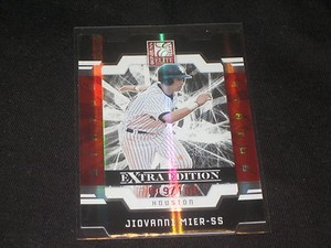 JIOVANNI MIER ROOKIE GENUINE AUTHENTIC LIMITED EDITION BASEBALL CARD RARE /100