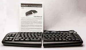 Goldtouch GTU-0088 V2 verstellbare Komfort Tastatur plus Jestik Mikrofasertuch - Bild 1 von 3